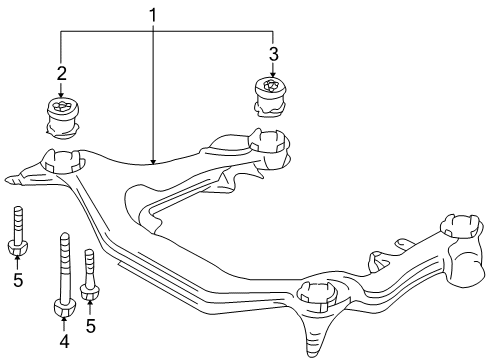 2008 Audi A4 Suspension Mounting - Front Diagram 3