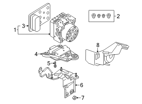 2022 Audi Q3 ABS Components