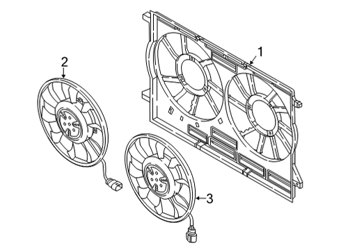 2022 Audi Q5 Cooling System, Radiator, Water Pump, Cooling Fan