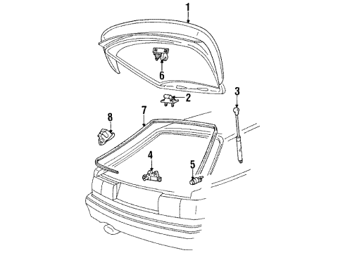 1990 Audi Coupe Quattro Lift Gate