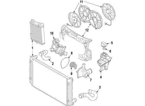 2011 Audi S6 Cooling System, Radiator, Water Pump, Cooling Fan