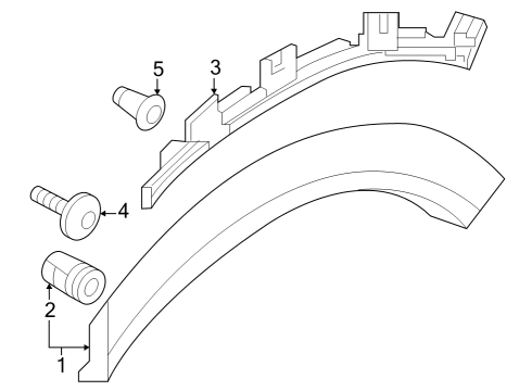 2024 Audi Q8 e-tron Exterior Trim - Quarter Panel