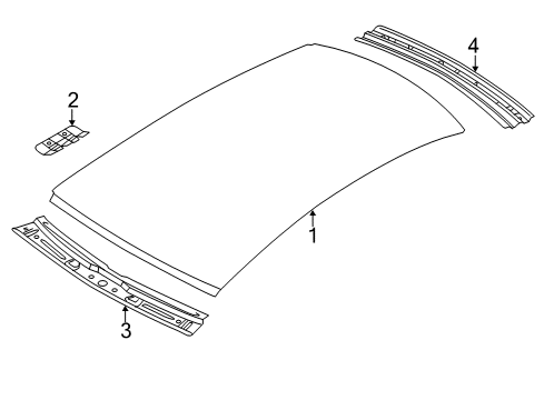 2011 Audi A4 Quattro Roof & Components Diagram 2