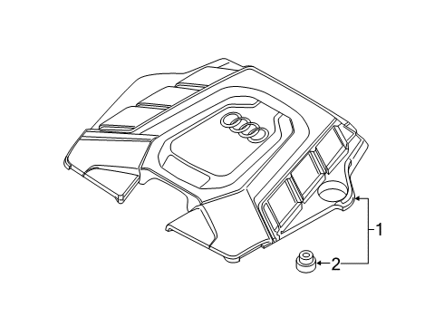 2021 Audi Q8 Engine Appearance Cover