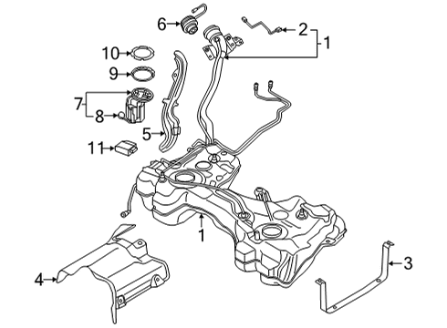 2024 Audi A3 Fuel System Components