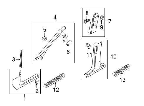 2022 Audi Q5 Interior Trim - Pillars