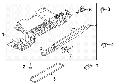 2021 Audi RS6 Avant Glove Box