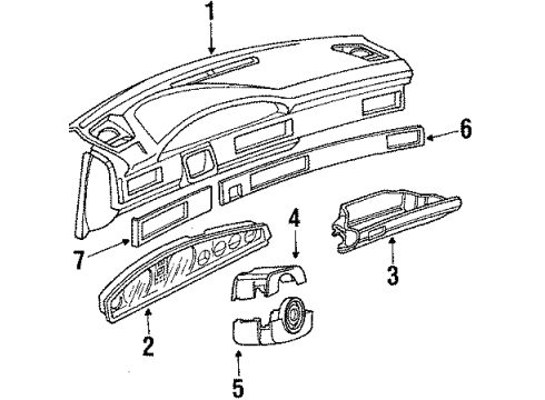 1991 Audi 100 Quattro Instrument Panel