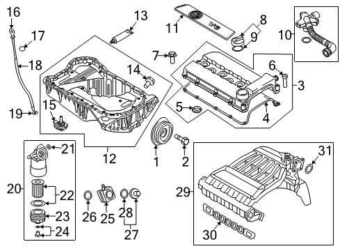 Intake Manifold Diagram for 022-133-201-AH