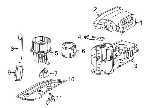 2010 Audi Q5 Blower Motor & Fan