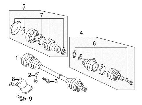 2010 Audi S5 Drive Axles - Rear Diagram 2