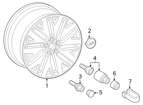 2021 Audi RS7 Sportback Wheels Diagram 2