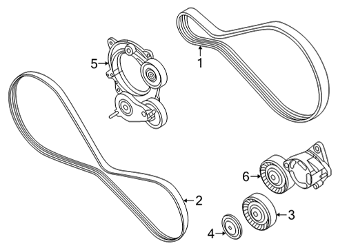 2023 Audi RS Q8 Belts & Pulleys