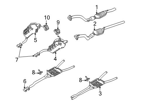 2000 Audi A6 Clamp Diagram for 191-253-141-E