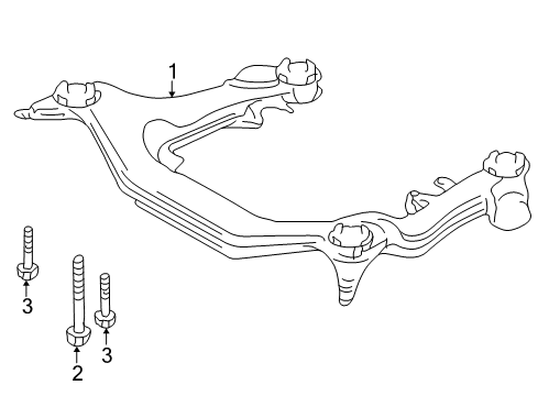 2004 Audi A4 Quattro Suspension Mounting - Front