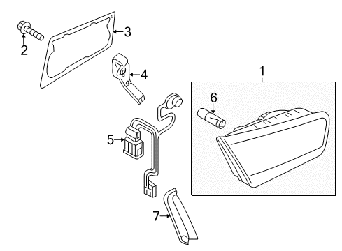 2014 Audi A6 Quattro Tail Lamps Diagram 1