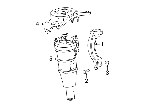 2013 Audi A7 Quattro Struts & Components - Front