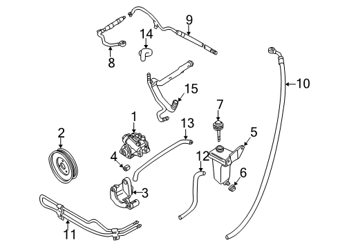 2005 Audi Allroad Quattro P/S Pump & Hoses, Steering Gear & Linkage