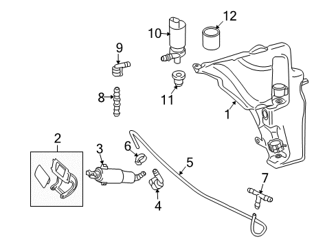 2010 Audi Q5 Washer Components