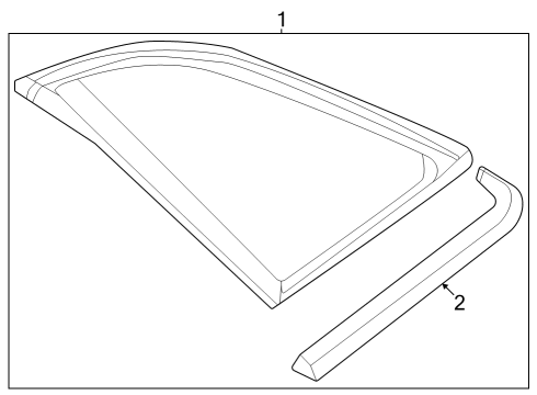 2023 Audi RS3 Glass & Hardware - Quarter Panel