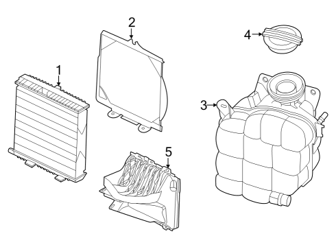 2022 Audi e-tron GT Radiator & Components