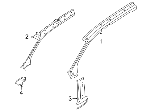 2013 Audi Q7 Hinge Pillar