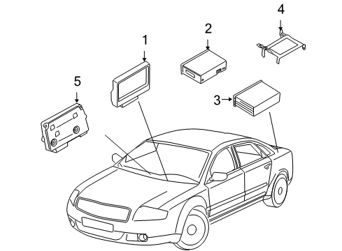 2008 Audi S8 Navigation System