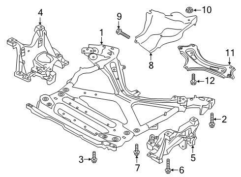 2022 Audi Q5 Suspension Mounting - Front