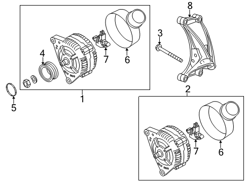 2015 Audi S4 Alternator