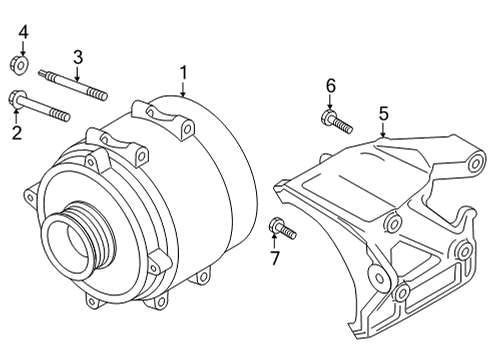 2021 Audi RS6 Avant Alternator