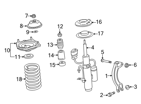 2018 Audi RS7 Struts & Components - Front