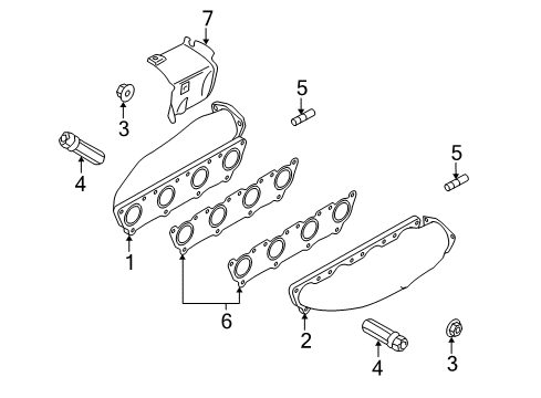 2009 Audi Q7 Exhaust Manifold