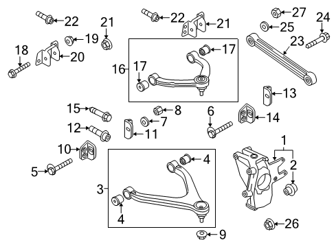 2015 Audi R8 Rear Suspension Components, Stabilizer Bar