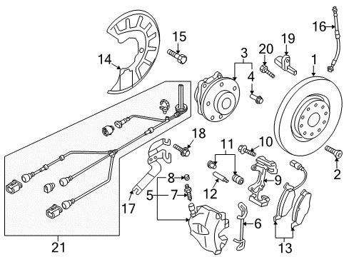 2017 Audi Q3 Quattro Front Brakes