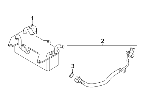 2020 Audi S5 Trans Oil Cooler Diagram 1