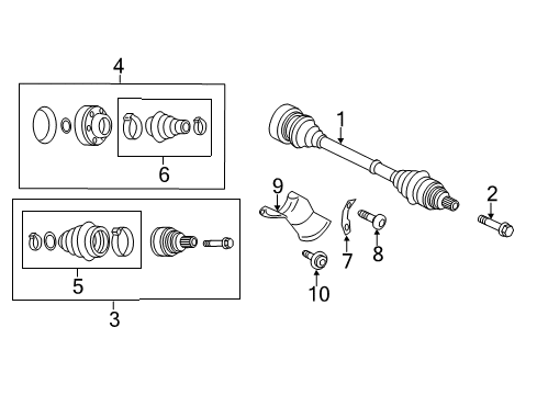 2014 Audi Q5 Drive Axles - Rear