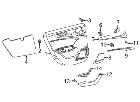 2022 Audi RS7 Sportback Interior Trim - Rear Door