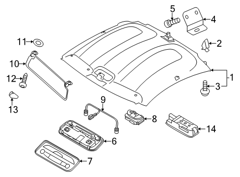 2015 Audi R8 Interior Trim - Roof