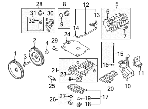 2015 Audi R8 Air Filter Diagram for 420-133-844-E