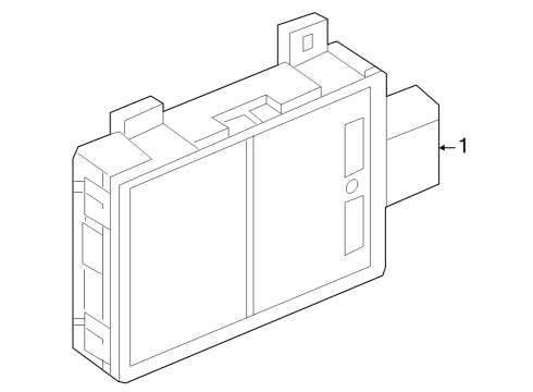 2024 Audi Q8 e-tron Electrical Components - Front Bumper Diagram 3