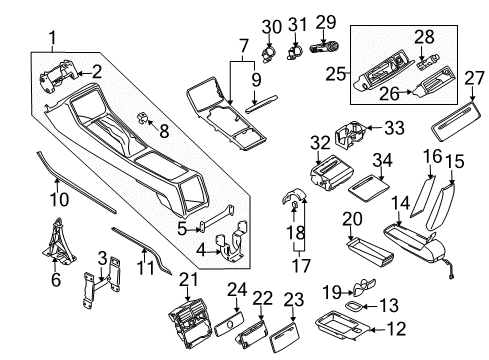 2008 Audi S8 Center Console