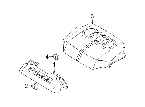 2011 Audi S6 Engine Appearance Cover