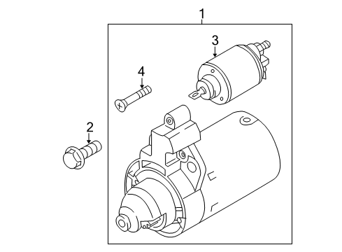 2017 Audi Q3 Starter Diagram for 02M-911-021-BX