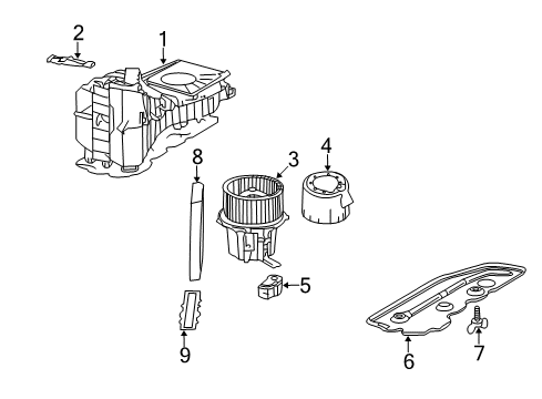 2014 Audi A4 Blower Motor & Fan