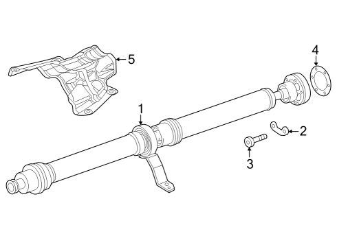 2022 Audi RS7 Sportback Drive Shaft - Rear