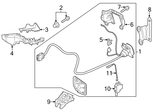 2024 Audi Q8 e-tron Fender & Components Diagram 2