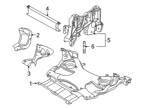 2021 Audi RS6 Avant Suspension Mounting - Front