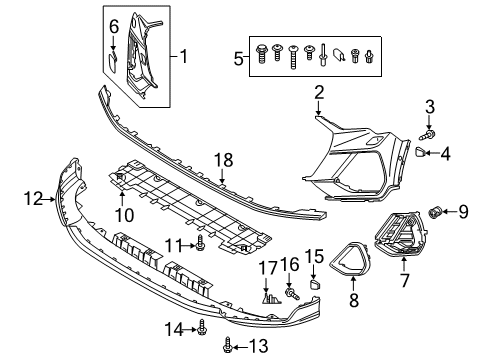 2022 Audi Q3 Bumper & Components - Front