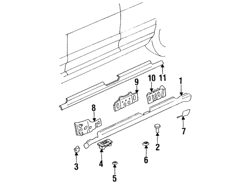 1995 Audi S6 Rocker Panel