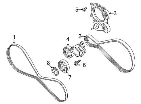 2022 Audi S8 Belts & Pulleys